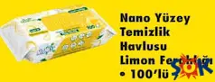 NANO YÜZEY TEMİZLİK HAVLUSU LİMON FERAHLIĞI 100'LÜ fiyat ve kampanya bilgisi